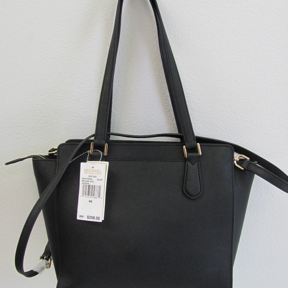 Michael Kors Dee Dee Medium Convertible Tote Black